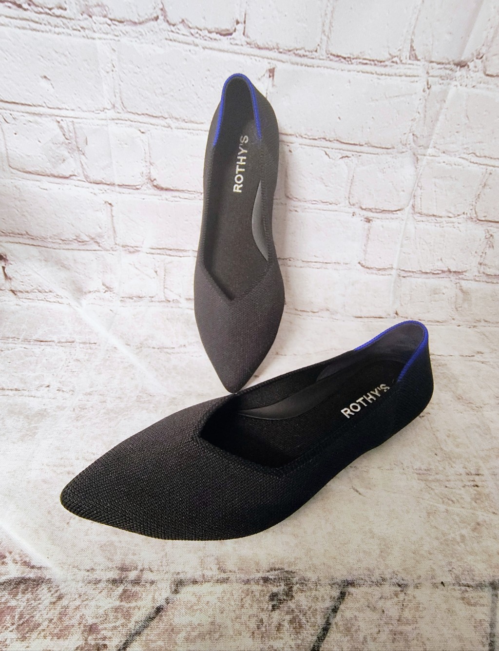 Rothy's The Point Ii Flat In Black Women's 7.5 Pointed Toe Flats Balletcore